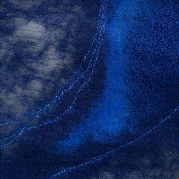 Abstract blue textured image representing metabolic regulation decline, one of AEVUM's hallmarks of ageing