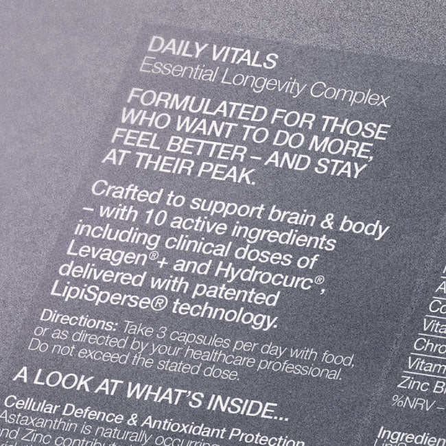 Daily Vitals longevity supplement by AEVUM